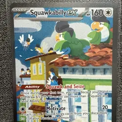 Pokemon Card Squawkabilly ex 264/193 SIR Paldea Evolved Holo Near Mint - Image 2