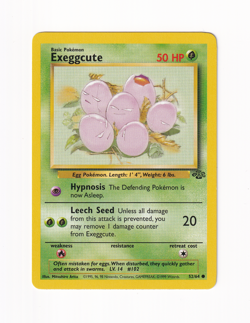 Exeggcute 52/64 Jungle Unlimited Common Pokemon Card WOTC Vintage Near Mint NM - Image 1