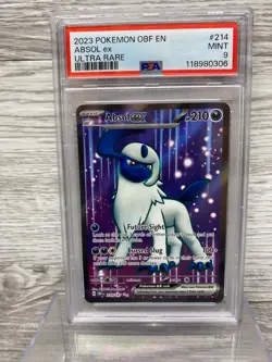2023 Pokemon Obsidian Flames Absol Ex #214 Ultra Rare PSA 9 Mint Graded Card - Image 1