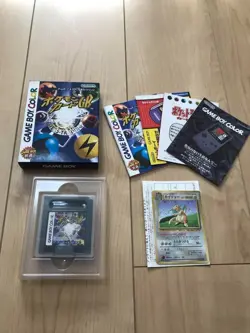 Pokemon Card GB GAME BOY Color Software Dragonite Promo Holo Nintendo 1998 Toy - Image 1
