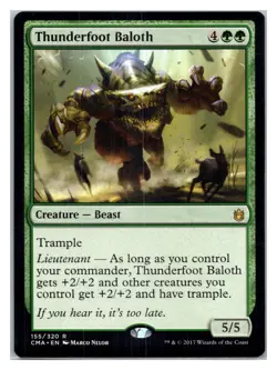 Thunderfoot Baloth Commander Anthology Rare - MTG Magic the Gathering Card - Image 1