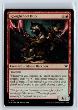 FOIL Roughshod Duo Bloomburrow Common - MTG Magic the Gathering Card - Image 1