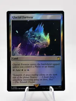 Glacial Fortress 0285 Foil Universes Beyond: Doctor Who WHO MTG NM - Image 1