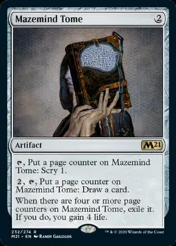 Mazemind Tome - Near Mint MTG Magic 2021 Core Set - Image 1