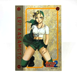 ERI KASAMOTO Metal Slug 2 SNK Trading Card Arcade ROUND2 1998 Japan RETRO - Image 1