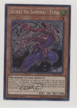 Secret Six Samurai - Fuma 1st Ed. YuGiOh Spirit Warriors #SPWA-EN001 - Image 1