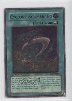 UL - Cyclone Boomerang 1st Ed. YuGiOh Shadow of Infinity #SOI-EN042 2006 - Image 1