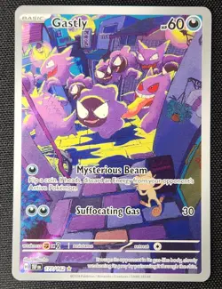 Gastly 177/162 Illustration Rare Temporal Forces Holo Pokemon Card NM - Image 2