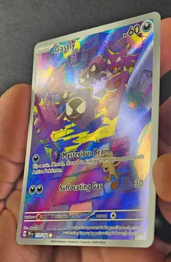 Gastly 177/162 Illustration Rare Temporal Forces Holo Pokemon Card NM - Image 3