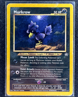 Murkrow 24/111 - Pokemon Card TCG - Neo Genesis - Rare Non Holo - HP - Image 1