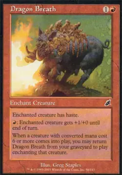 Dragon Breath - Medium Play MTG Scourge - Image 1
