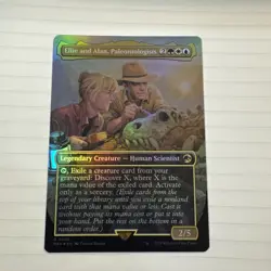 MTG Ellie and Alan, Paleontologists 0010 Jurassic World REX FOIL Borderless NM - Image 1