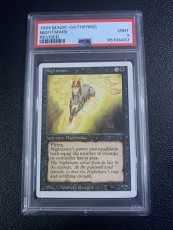 MTG Magic the Gathering Revised Nightmare PSA MINT 9 - Image 1