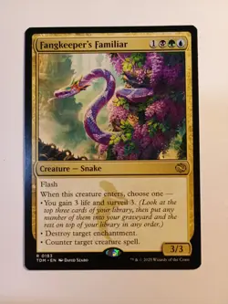 Fangkeepers Familiar 0183 Mtg Magic The Gathering Regular Rare TDM NM - Image 1