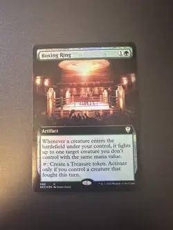 Boxing Ring BORDERLESS FOIL - NM - MTG New Capenna - Magic the Gathering - Image 1