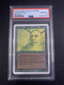 MTG Magic the Gathering Revised Gaea's Liege PSA GEM MINT 10 - Image 1