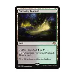 WOTC MtG Modern Horizons Nurturing Peatland (R) NM - Image 1