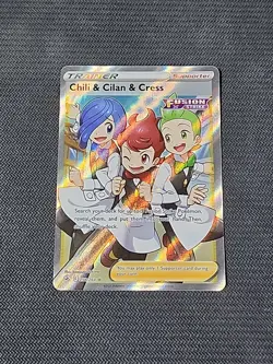 Pokemon Fusion Strike "Chili & Cilan & Cress" 258/264 / Ultra Rare / Near Mint - Image 1