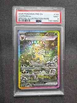 Leafeon EX SIR 144/131 - Prismatic Evolutions - Pokemon TCG PSA 9! - Image 1