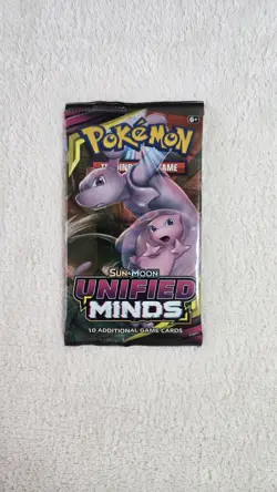 Pokemon TCG Sun and Moon Unified Minds 4 Booster Pack Art Set Bundle - Image 3