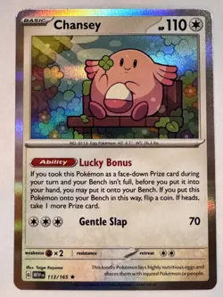 Chansey - holo Rare - SV: Scarlet & Violet 151 113/165 - Near Mint Pokemon - Image 1