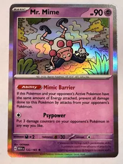 Mr. Mime - holo Rare - SV: Scarlet & Violet 151 122/165 - Near Mint Pokemon - Image 1