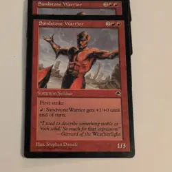 Sandstone Warrior Tempest MTG - LP - Image 1