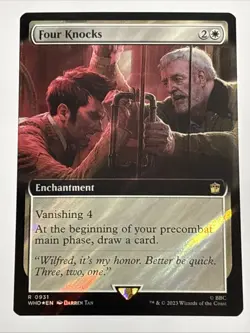 MTG Doctor Who Four Knocks Extended Art Surge Foil 0931 NM Rare - Image 1