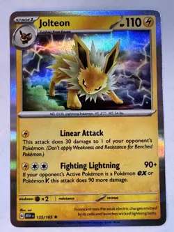 Jolteon - holo Rare - SV: Scarlet & Violet 151 135/165 - Near Mint Pokemon - Image 1