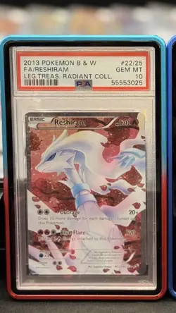 Pokemon Reshiram Legendary Treasures Radiant Collection Full Art #RC22 PSA 10 - Image 1