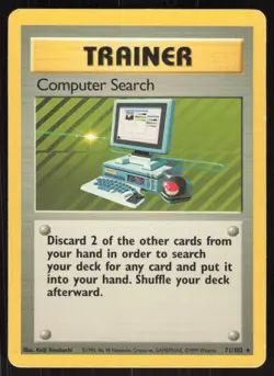 Pokemon TCG Base Set #071/102 Computer Search LP - Image 1