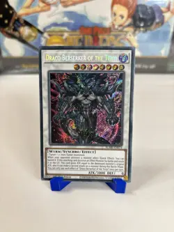 Draco Berserker of the Tenyi BLMR-EN074 Secret Rare Yugioh Monstrous Revenge - Image 1