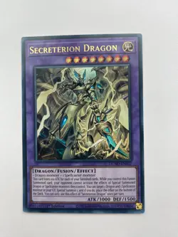 YUGIOH SECRETERION DRAGON ULTRA RARE 1ST NM DUAD-EN037 - Image 1