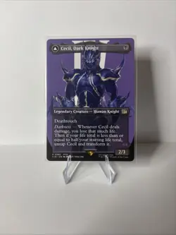 MTG Final Fantasy Rare Card Cecil, Dark Knight Borderless Regular Card 0380 - Image 1