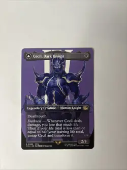 MTG Final Fantasy Rare Card Cecil, Dark Knight Borderless Regular Card 0380 - Image 3