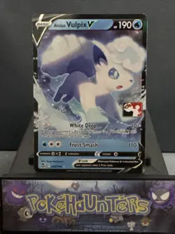 Pokemon Card ALOLAN VULPIX V 033/195 PLAY! PRIZE PACK SERIES 3 Near Mint - Image 1