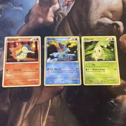 Pokemon Card Set - Chikorita - Totodile - Cyndaquil - HGSS Call of Legends Johto - Image 1