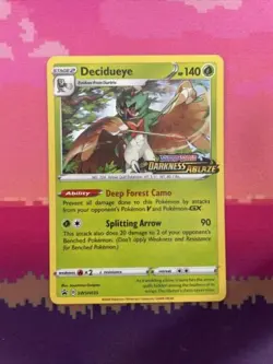 Pokemon Card Decidueye SWSH035 Black Star Promo STAMPED Darkness Ablaze NM - Image 1