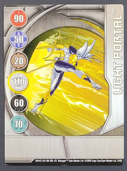 Bakugan Battle Brawler - Light Portal - Metal Gate Card - 3/48i - BA442 Silver - Image 1