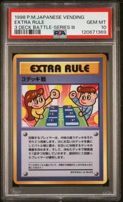 PSA 10 - Extra Rule 3 Deck Battle Japanese Vending Series 3 - Pokemon - Image 1