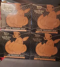 Pokemon TCG Shining Fates Elite Trainer Box ETB LOT OF 4 BOXES - SHIPS QUICK - Image 1
