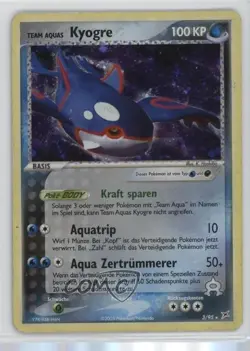 Team Aqua's Kyogre German Reverse Foil Pokemon EX Magma vs Aqua #3 2004 - Image 1