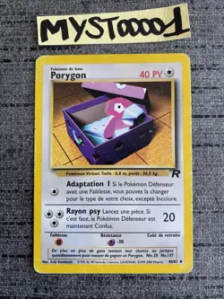 Carte Pokemon Porygon 48/82 Team Rocket Wizard Francais Occasion - Image 1