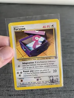 Carte Pokemon Porygon 48/82 Team Rocket Wizard Francais Occasion - Image 3