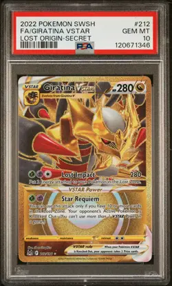 PSA 10 - Giratina VSTAR 212/196 SWSH Lost Origins - Pokemon - Image 1