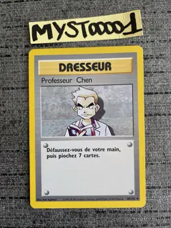 Carte Pokemon Professeur Chen 88/102 Set De Base Wizard Francais Occasion - Image 1