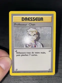 Carte Pokemon Professeur Chen 88/102 Set De Base Wizard Francais Occasion - Image 3