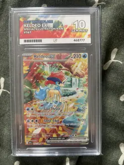 Keldeo EX 167/086 SIR White Flare ACE 10 Perfect Subgrades Pokemon TCG - Image 1