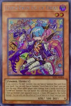 Yugioh Live Twin Lil-la Treat SLF1-AE084 Secret Rare Asia English NM - Image 1
