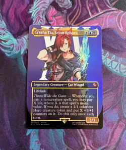 MTG Magic x Final Fantasy - G'raha Tia, Scion Reborn ⭐ Borderless FOIL ⭐ NM - Image 1